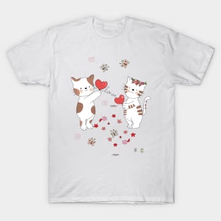 Happy Valentine's day - Valentines cat T-Shirt